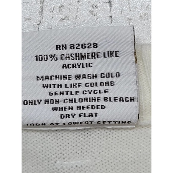 Southpole Sweater Women Extra Large Cream Y2K Style Retro - Picture 10 of 11